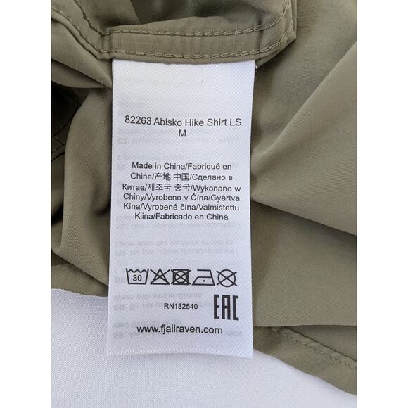 Fjallraven Abisko Hike Shirt Mens XXL Tan Trekking Outdoors Camping Fishing Vent - Picture 6 of 10